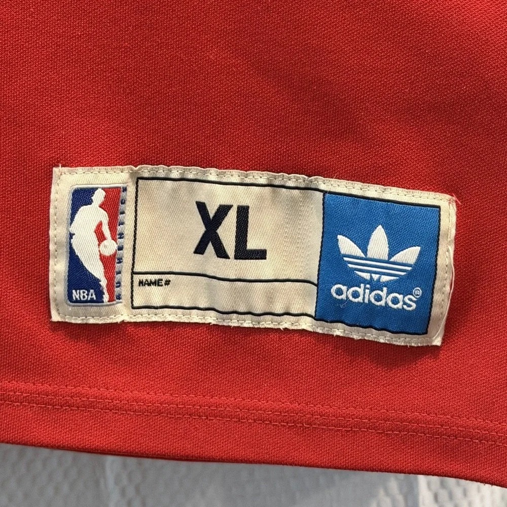 Vintage Miami Heat 20 Years 1988-2008 Y2K Adidas Trefoil Red 3 Stripes Men's XL